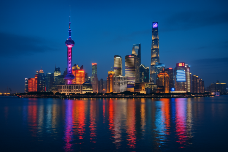 Quanto costa un viaggio in Cina — skyline di Shanghai