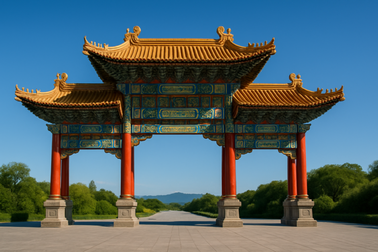 Arco tradizionale cinese (paifang)