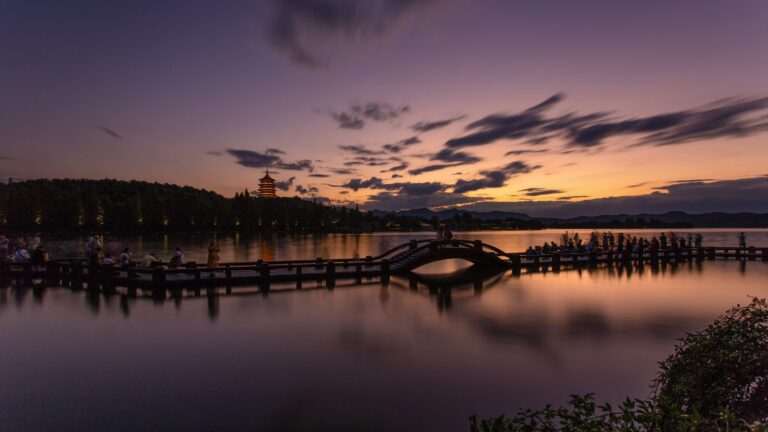 Tramonto sul Lago dell’Ovest, Hangzhou